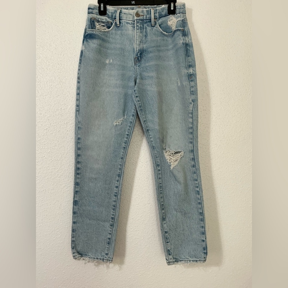 Good American Light Blue Straight Leg Jeans 6/28